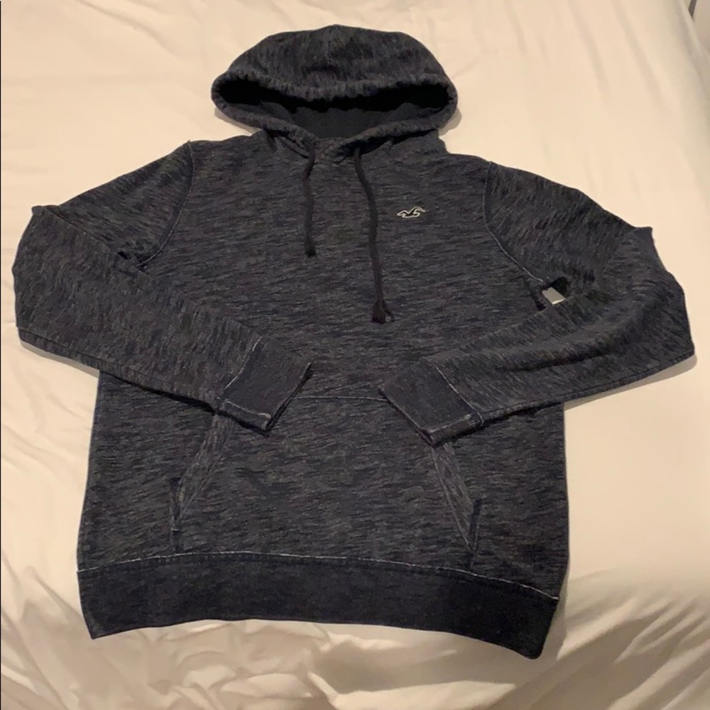navy blue pullover hoodie